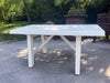 RUSTIC style kitchen and living room table white SHABBY solid rustic fir wood 210x80h80 cm