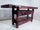 Carpenter's workbench for furnishing commercial activities in INDUSTRIAL / RUSTIC style, solid wood with drawer and iron vice 170x65x90 cm