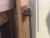 Mobile bagno stile BANCO DA FALEGNAME / INDUSTRIAL legno massello predisposizione lavabo rettangolare grande 116x58xh90 cm