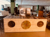 Banco Bancone per Pizzeria in stile MINIMAL / SHABBY legno massello 220x60xh90 cm CREAZIONE SU ORDINAZIONE