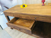 COUNTRY style kitchen island furniture console in solid wood with one drawer and open compartment 150x70xh80 cm