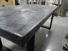 Fixed kitchen and dining table INDUSTRIAL VISSUTO style solid wood and iron legs 200x100xh80 cm