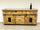 Sideboard im Industriestil, Massivholz, Schiebetüren auf Schienen, 180x40x80 cm