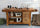 Carpenter's workbench for kitchen and living room island furniture INDUSTRIAL style solid wood drawers and vice measures 150x63xh85 cm
