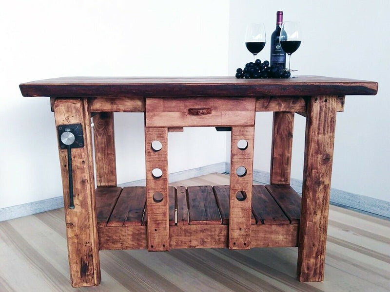 Tavolo cucina e pranzo stile BANCO FALEGNAME / INDUSTRIAL legno